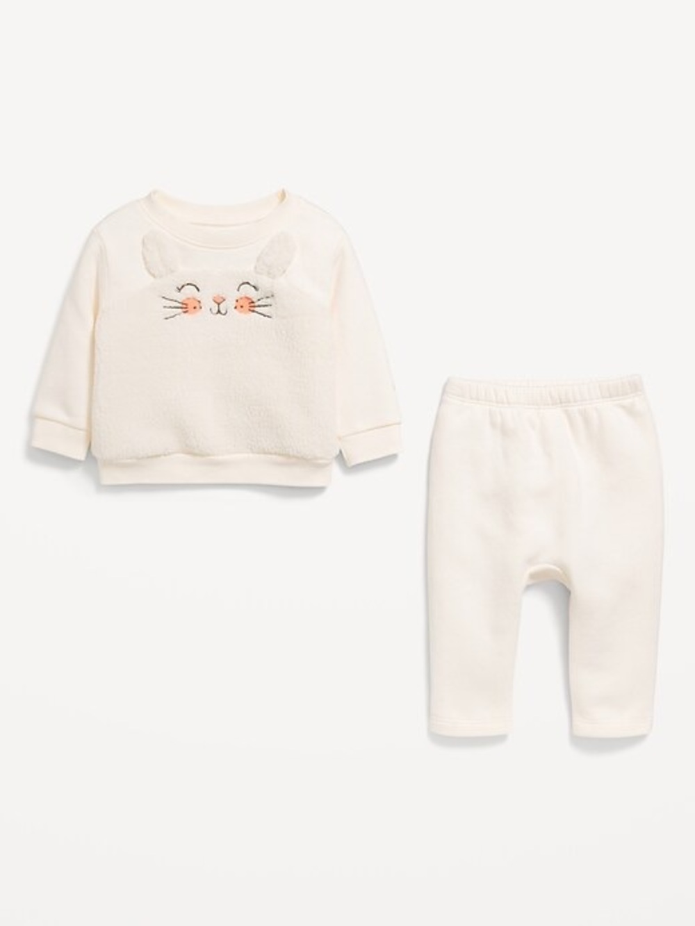 NWT Old Navy Crew-Neck Critter Sweatshirt and Sweatpants Set for Baby